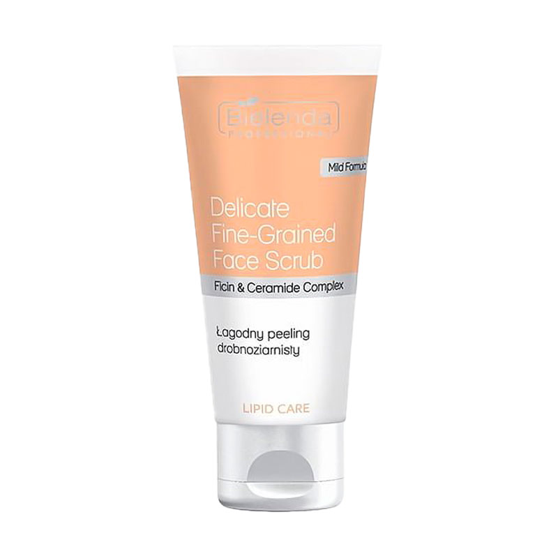 Уцінка! Дрібнозернистий розгладжувальний скраб для обличчя Bielenda Professional Lipid Care Delicate Fine-Grained Smoothing Face Scrub, 150 мл